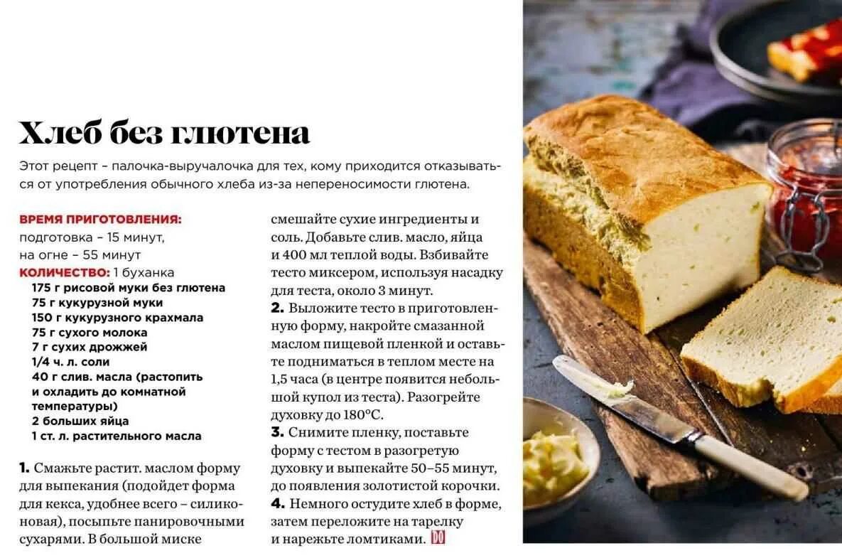 Рецепты без глютена хлебопечка
