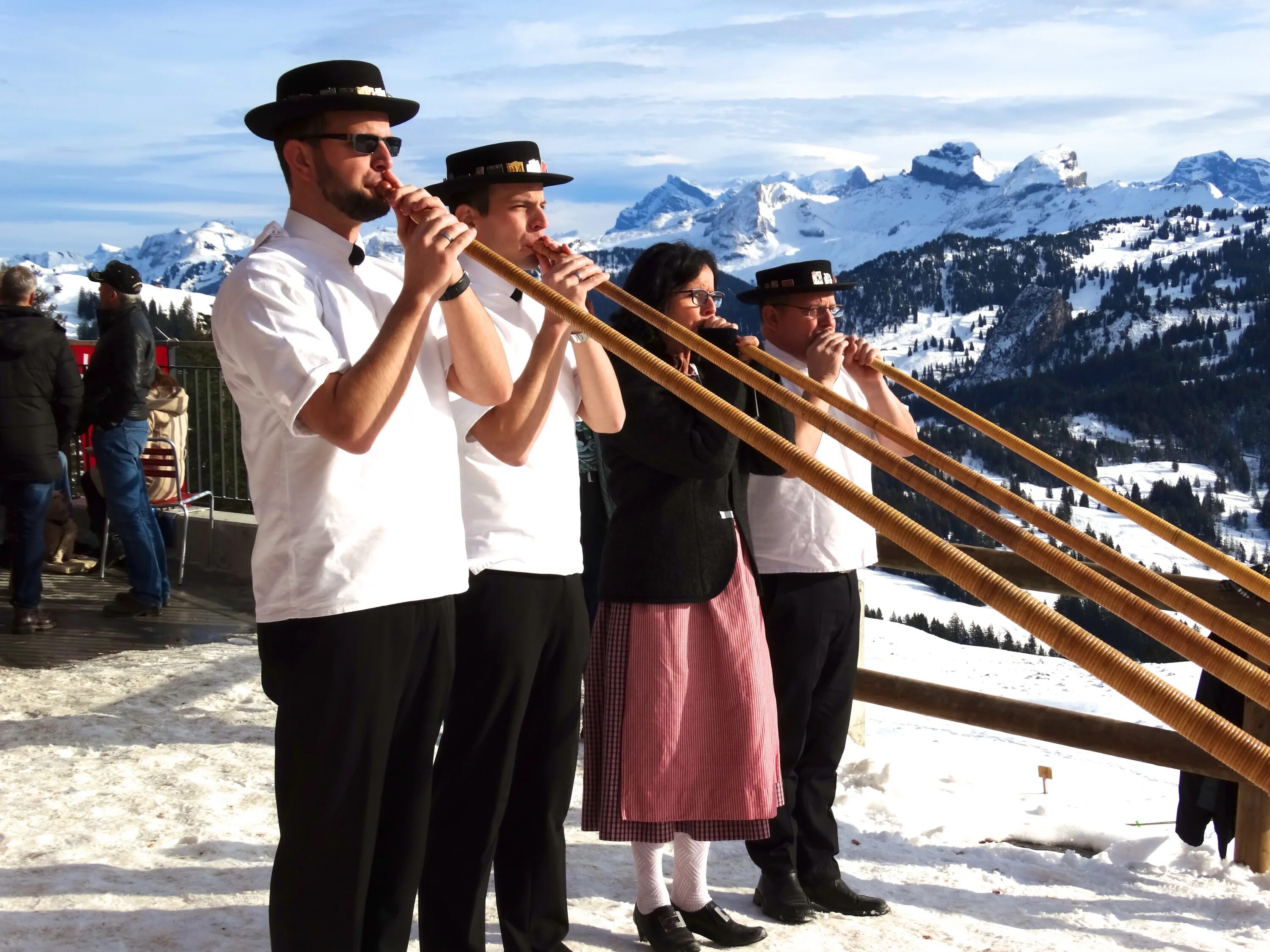 Альпийский горн Швейцария. Альпийский Рог духовой музыкальный инструмент. Альпийский Рог Швейцария. Альпийский рожок духовой музыкальный инструмент. Большая дудка