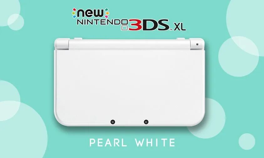 New Nintendo 3ds White. New Nintendo 3ds XL Metallic Blue. New Nintendo 3ds XL White. New 3ds XL White back.