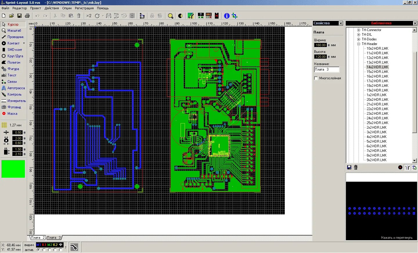 Layout 2. Печатная плата sprint layout. stm32 печатная плата sprint layout. печатные платы в программе sprint layout. sprint layout цифровой вольтметр.