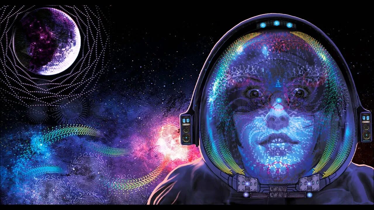 Ритмичная космическая музыка. Психоделический космос. космическая психоделика. пси космос. наркоманский космос.