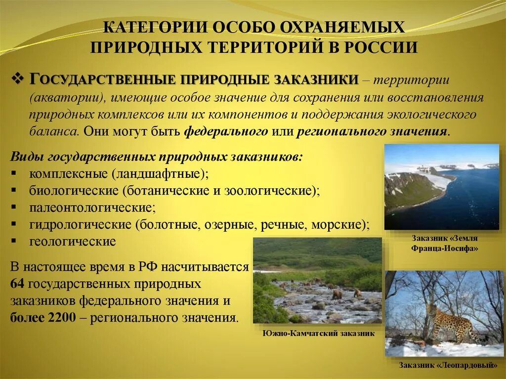 Для сохранения и восстановления природных. Категории ООПТ. Особо охраняемые природные территории и акватории. Значение ООПТ. Восстановленные природные территории.