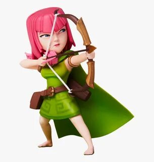 High Quality Clash Royale Cliparts - Clash Of Clans Archer Figure , Free Tr...