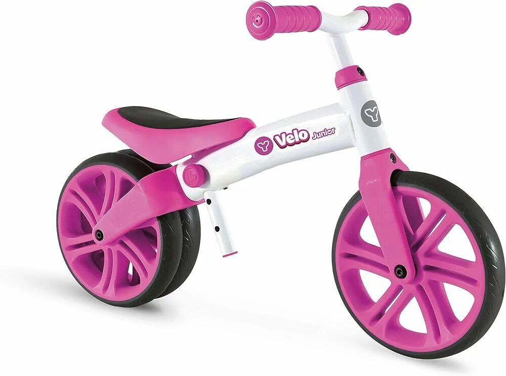 Беговел розовый. Беговел Yvolution y-velo Balance Bike. Детский трехколесный велосипед беговел. Беговел y-volution y-velo Junior. Yvolution беговел YVELO Balance Bike 2018 refresh видеообзор.