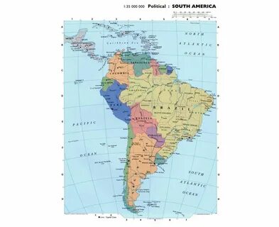 Maps of South America and South American countries Collection of maps of South A