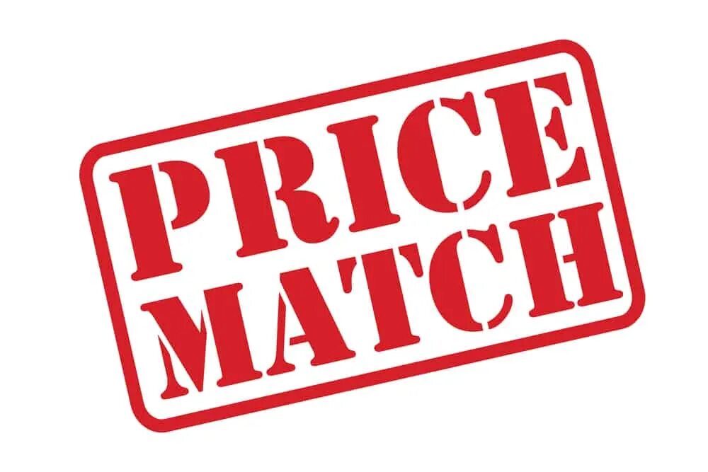 Price matching. Price Match guarantee. Price Match. Price Match Label.