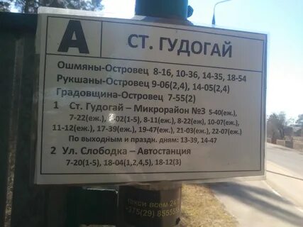 Минск гудогай на завтра