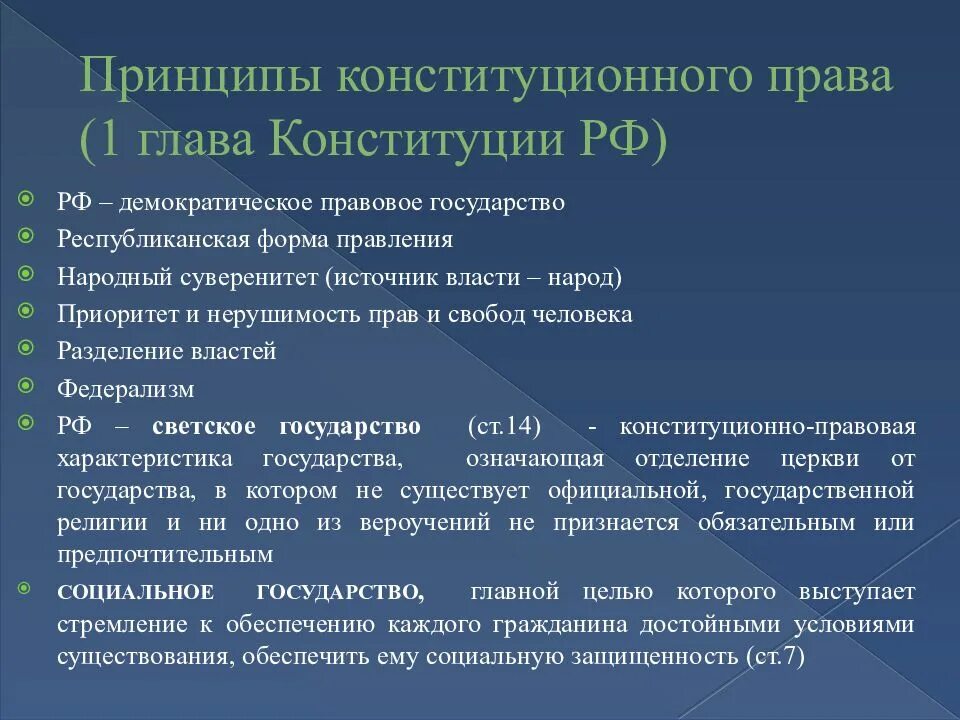 Конституционное право принципы. Принципы констиционого право. Принципы конституционновного пр. 1 конституционное право