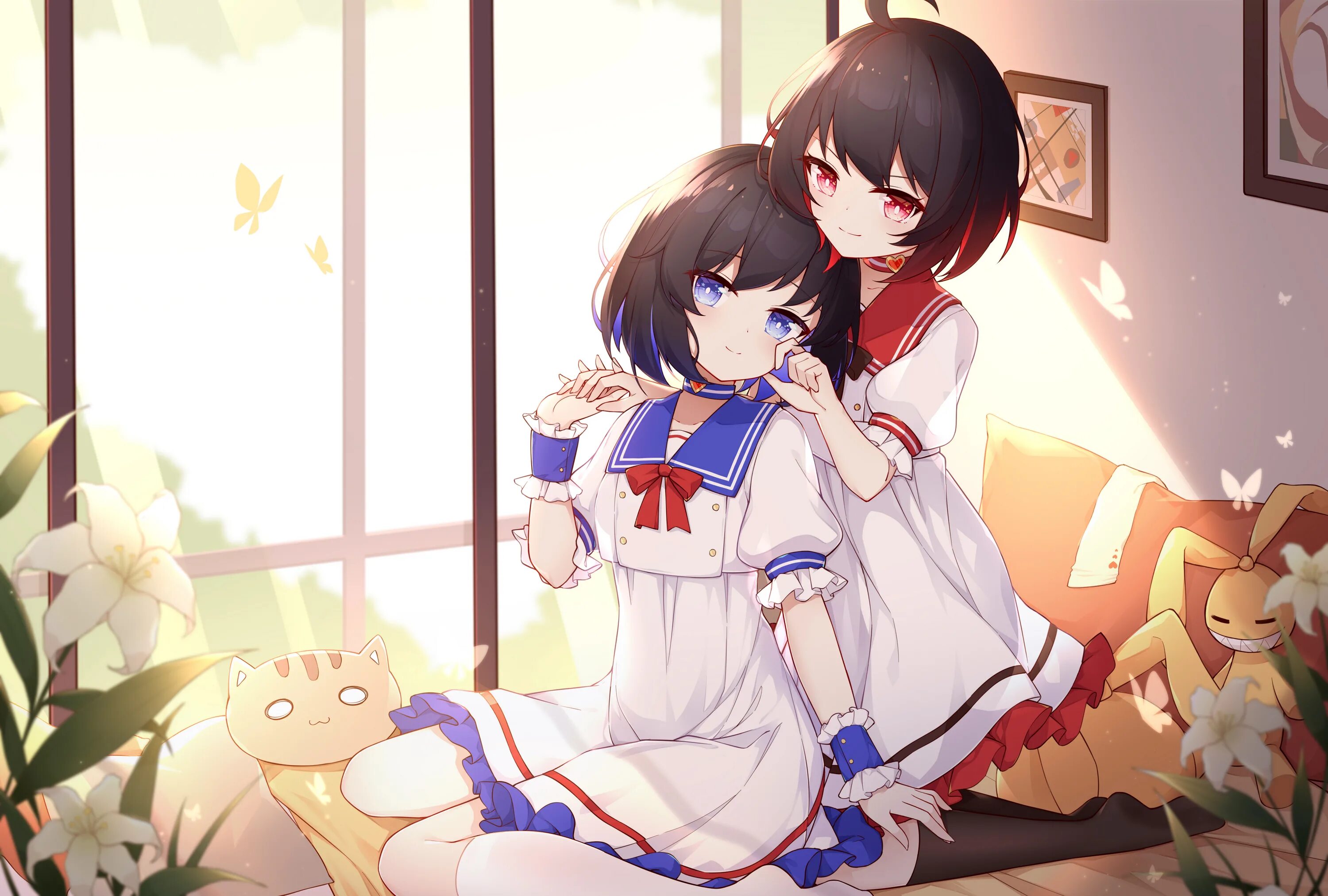 Honkai animation. Seele and veliona. seele vollerei honkai. veliona honkai art. honkai seele veliona.