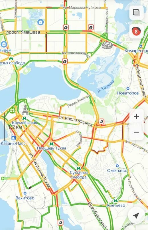 Пробки Казань сейчас. Пробки Казань Залесный. Карта пробок Казань.