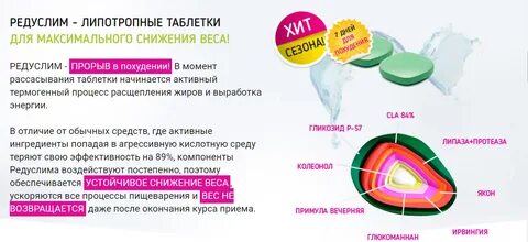 Чем отличается редуксин от редуслима
