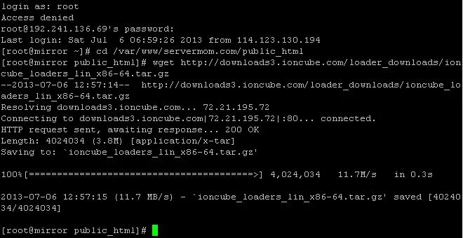 Root access denied