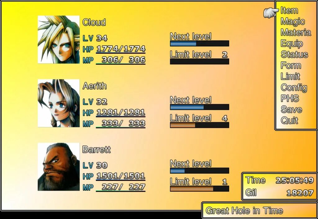 Limit level. Меню Final Fantasy. Final Fantasy 7 menu. Final Fantasy 7 Remake settings menu. Финал фэнтези главное меню 7.