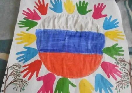 Аппликация ко дню народного