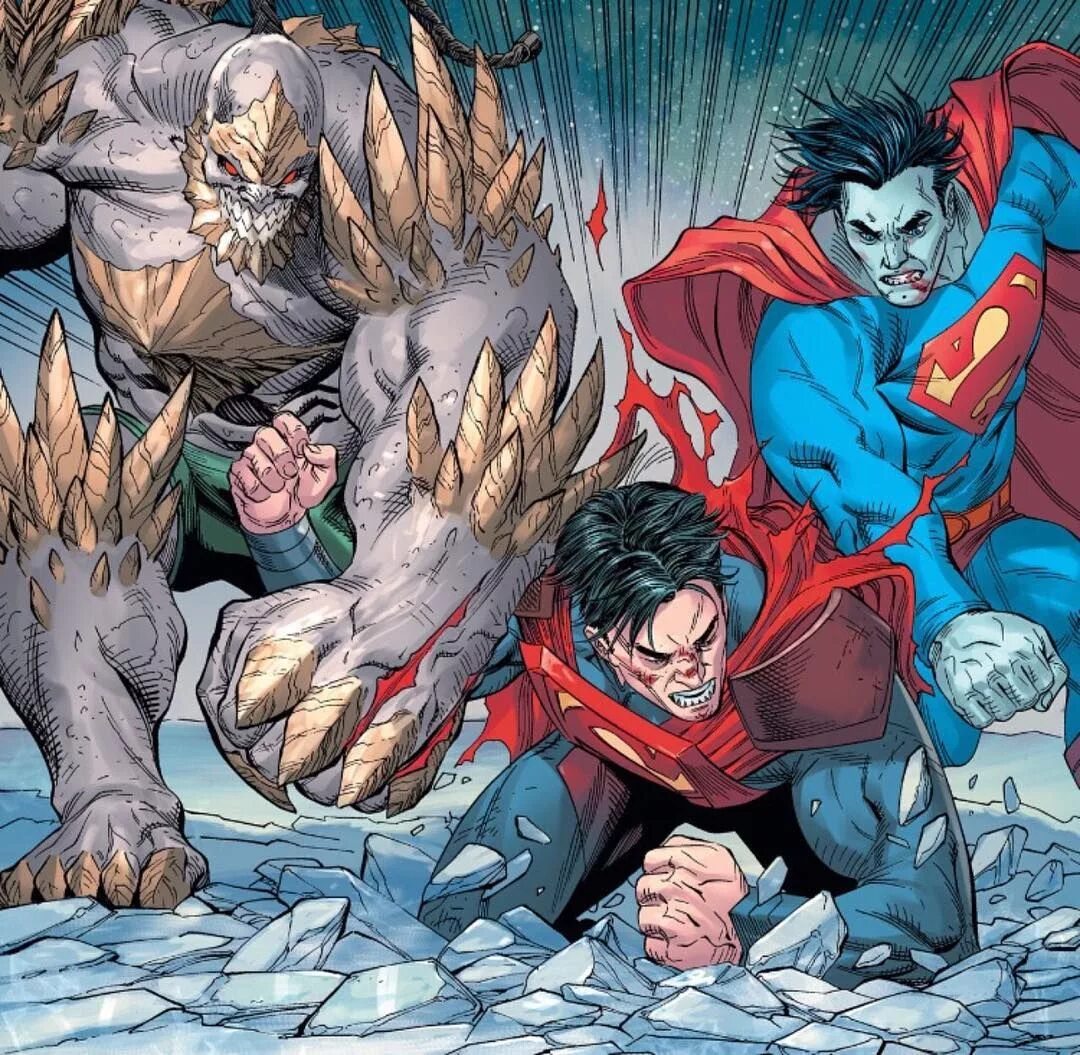 Супермен против супермена 2. Бизарро Думсдей. Марвел Росомаха против Думсдея. Бизарро Инджастис. Супермен Думсдей.