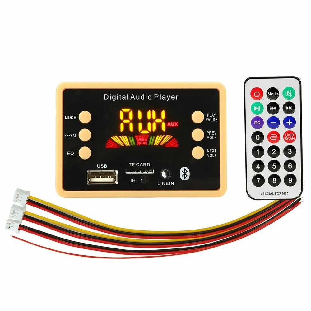 Mp3 fm декодер. Mp5 usb-плеер модуль. модуль bluetooth aux usb tf fm декодер. аудио модуль mp3-плеер декодер. bluetooth 5,0 декодер, аудио модуль, с пультом ду.