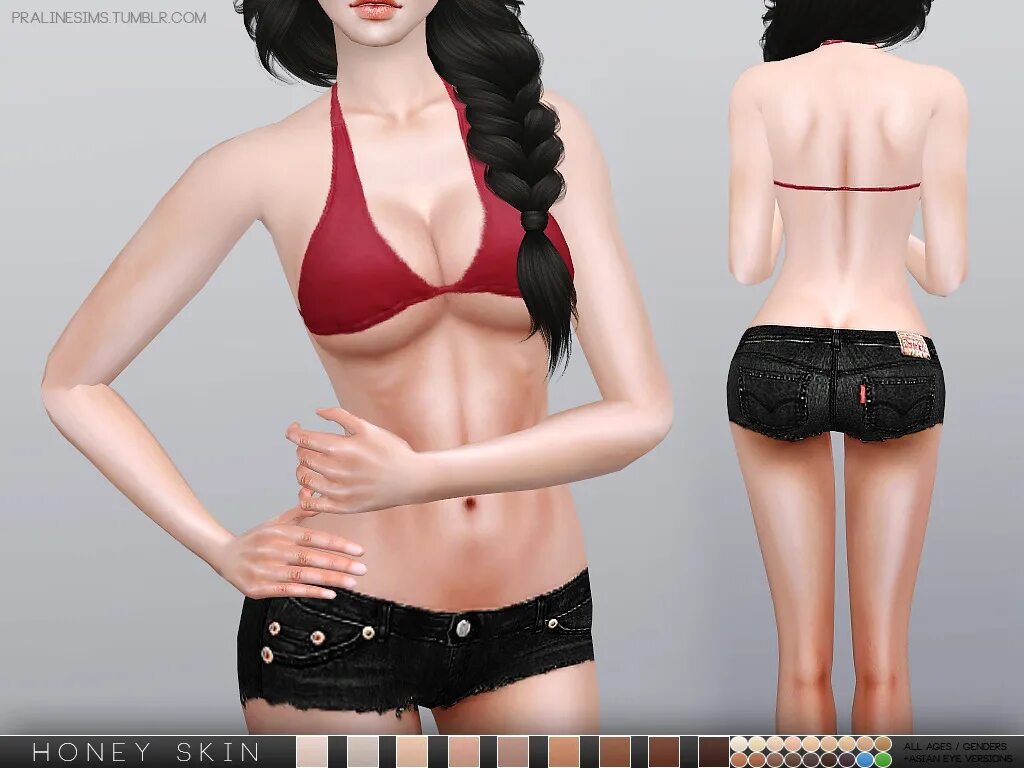 Body Redux SIMS 4. Skintone Honey SIMS 4. Body Redux мод в симс. Пралинесимс.