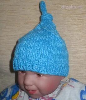 Вязка шапочки для новорожденного