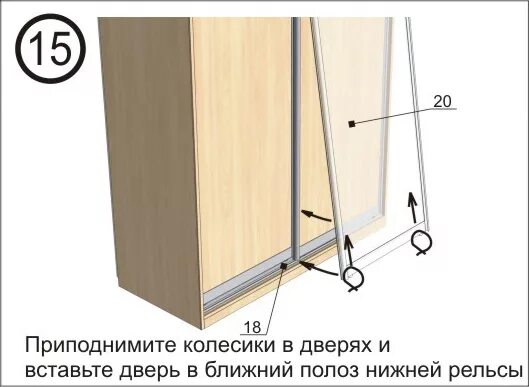 Как повесить дверь на шкаф HeatProf.ru