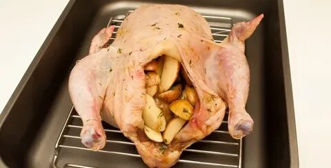 Запекать цельную курицу