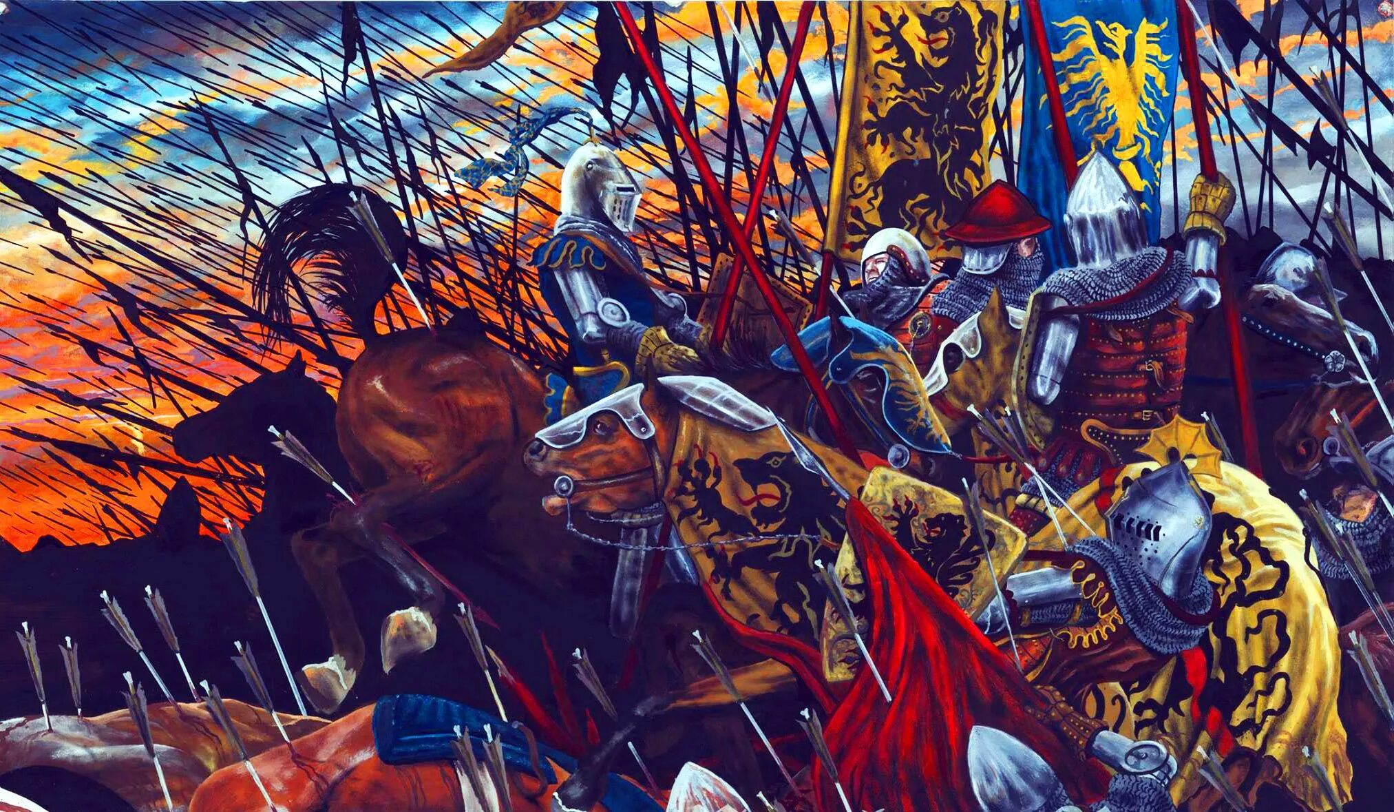 Битва квизов. Battle of crecy 1346. креси 1346 битва. битва при креси 1346 картина. битва при креси арт.