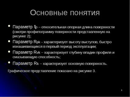 Понятие параметр