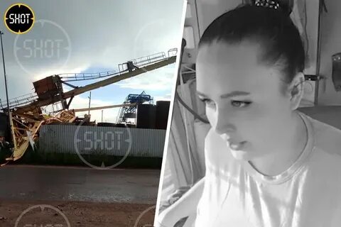 Упала крановщица