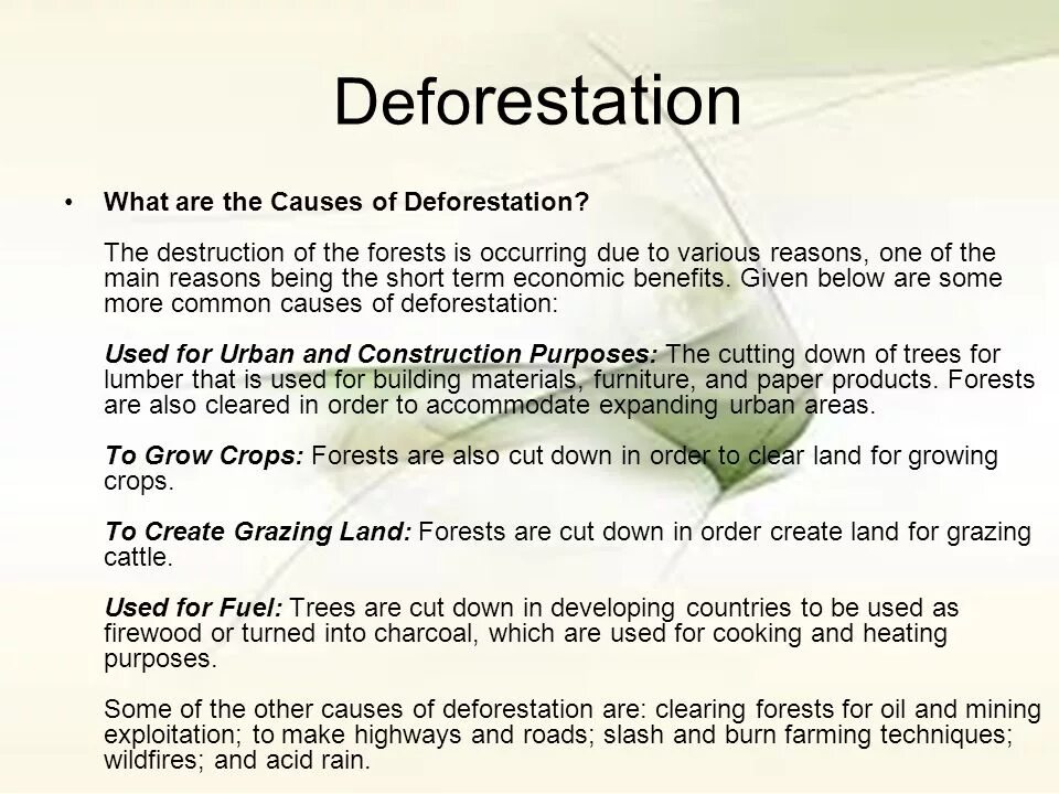 Causes of deforestation. Deforestation reasons. Сочинение по английскому на тему deforestation. How to solve the problem of deforestation. Cut them down
