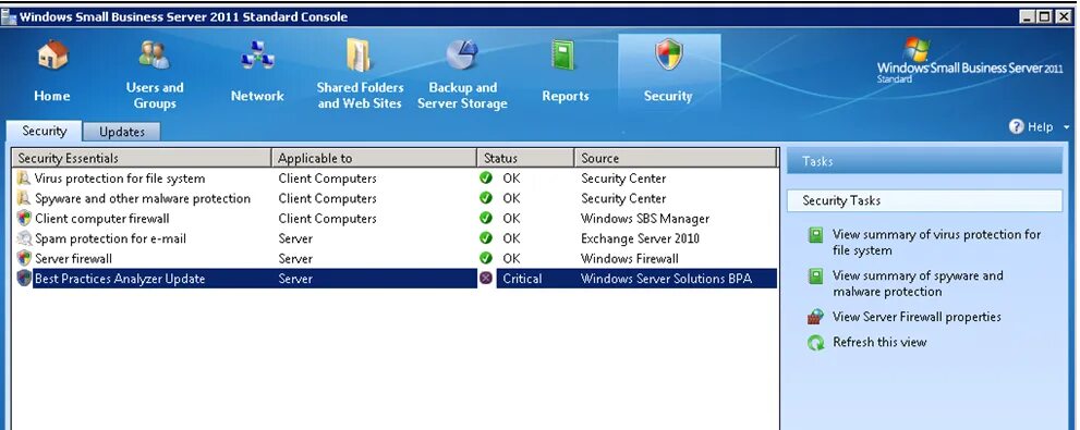 Storage status. Windows storage server 2008 r2 essentials. windows essential business server 2008 r2. windows small business server 2011. windows server 2010.