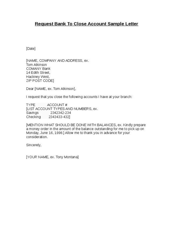 Bank request. Letter to close bank account. bank account closing letter бланк. bank account letter sample. bank account balances letter.