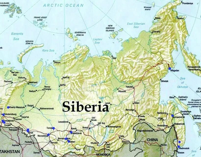 Сибирь на карте. Сибирь на карте России. Границы Сибири. Сибирь на карте РФ.
