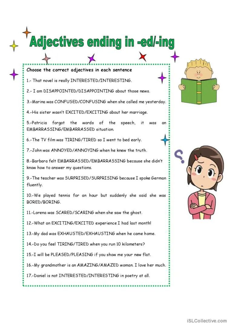 Ed ing exercises. Прилагательные ed ing worksheets. прилагательные ed ing упражнения. ing ed adjectives упражнения. прилагательные ing ed в английском языке упражнения.