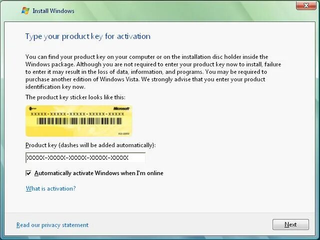 Could not activate