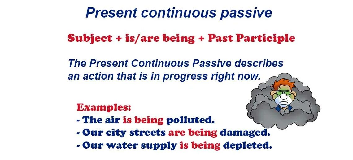 Пассивный залог present Progressive. Present Continuous Passive. Present Continuous Passive примеры. Страдательный залог предложения в present Continuous. Past continuous voice