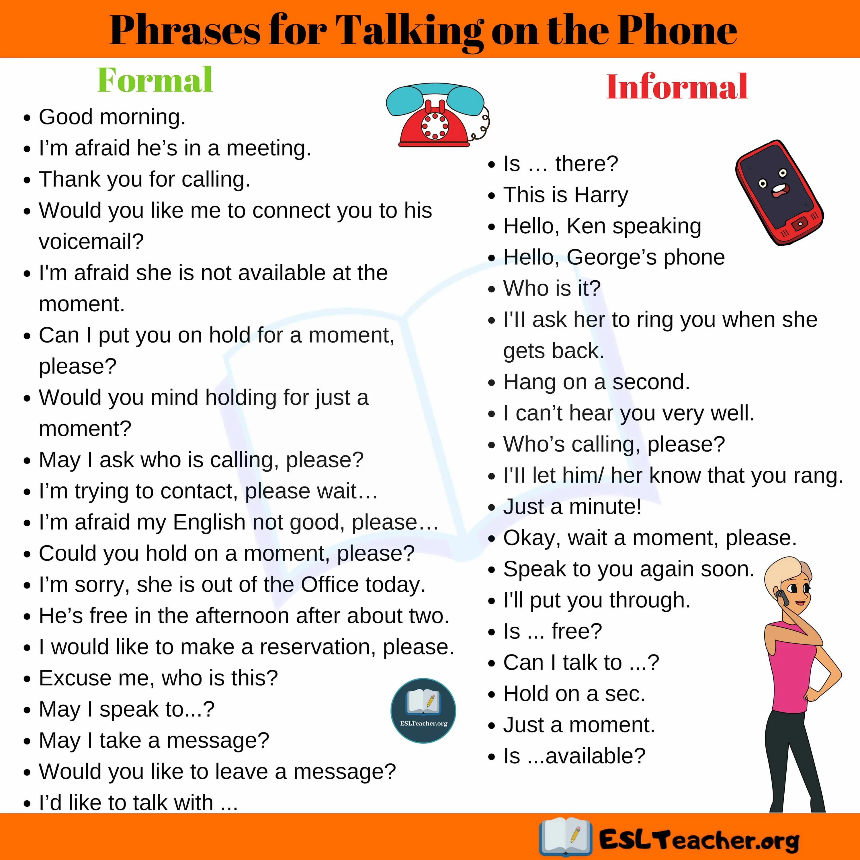 Урок английского по телефону. Phrases in English. Useful phrases. Phone conversation phrases. Useful phrases in English.