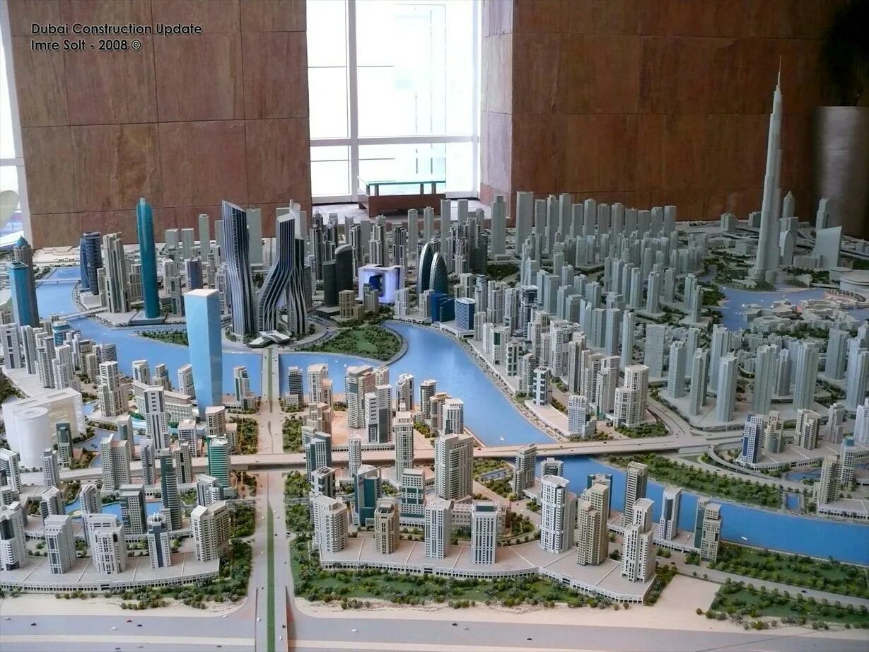 Проект Дубай кольцо Даунтаун. Дубай низкоэтажная застройка.