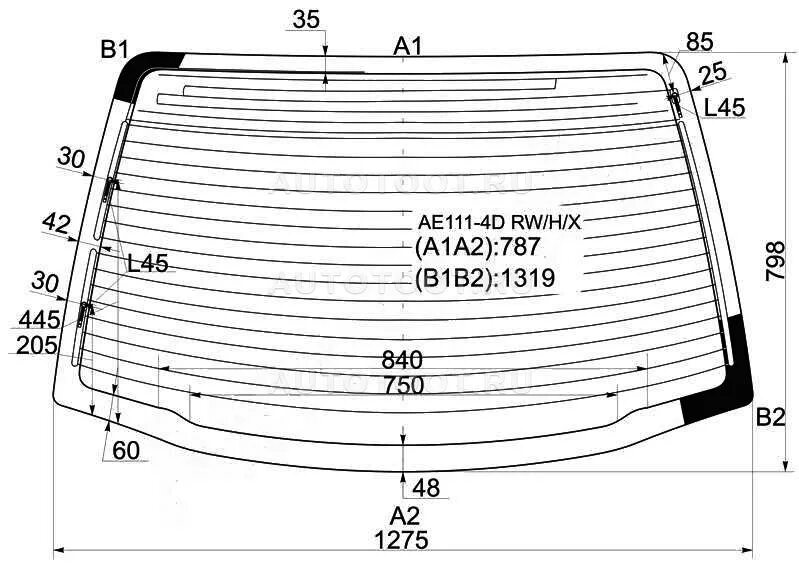Стекло тойота спринтер. Заднее стекло на тойоту Спринтер 1999 года ae1. Размер заднего стекла Спринтер. Toyota Sprinter габариты заднего стекла. Toyota Sprinter габариты заднего стекла 1300х1020.