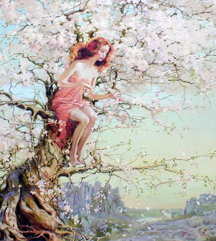 Образ весны в произведениях художников. Sviatoslav Barabash художник.