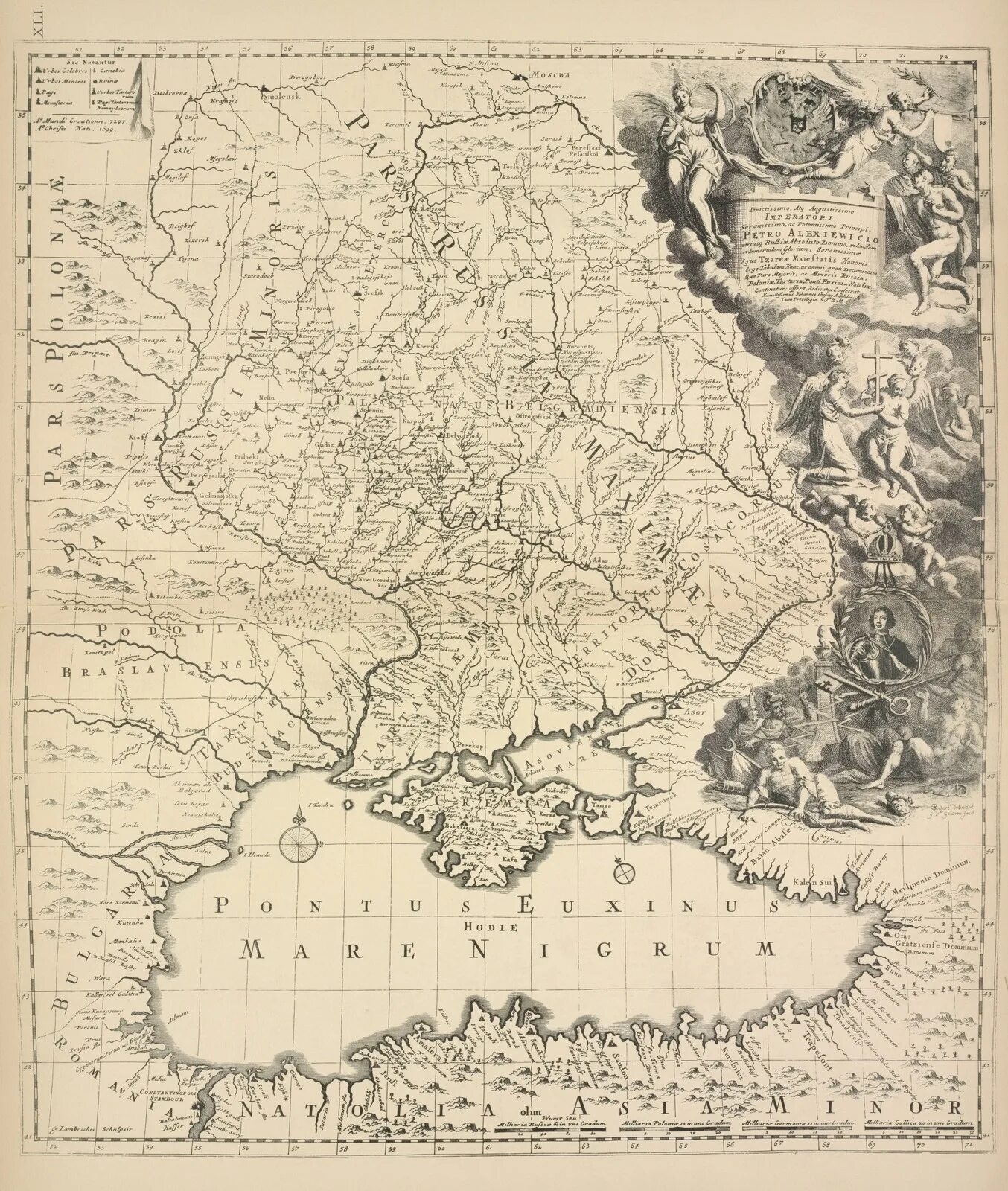 Карта Якова Брюса 1696 г. Карта Брюса-Менгдена. Старая карта. Географическая карта Якова Брюса. Карта брюса