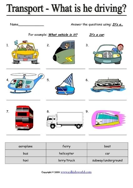 Транспорт Worksheets. Means of transport задания. Транспорт на англ задания. Задание на темутранчпорт английский.