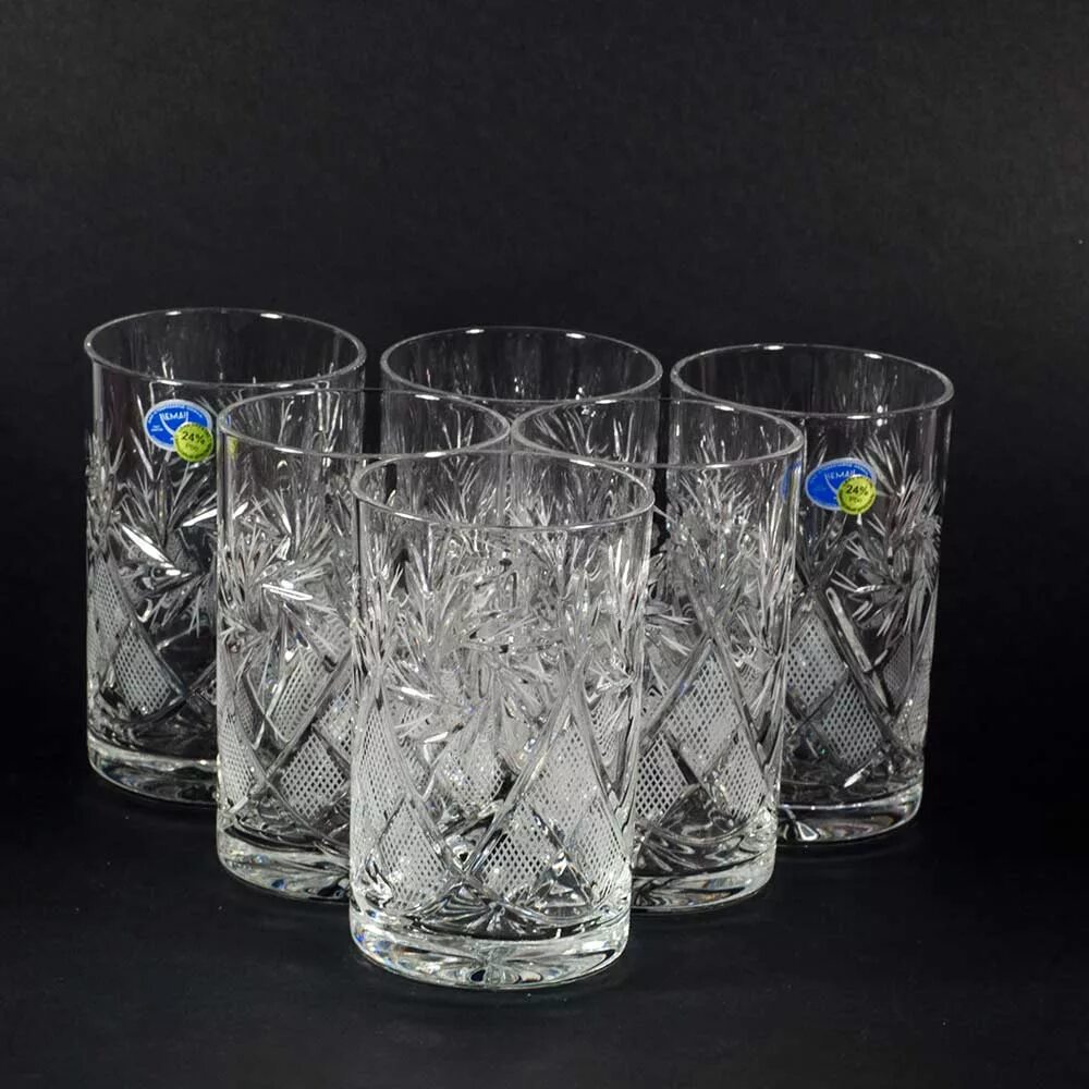 Набор стаканов хрусталь. Хрустальные бокалы богемия ричардс. 445 мл. Набор стаканов хрусталь. 386-092.