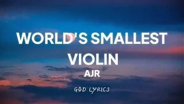 Smallest violin текст