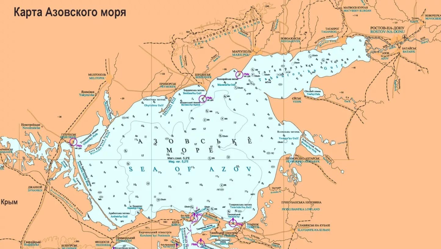 Карта побережья азовского моря с городами. Карта глубин Азовского моря. Азовское море карта побережья подробная. Карта глубин Азовского моря и Таганрогского залива. Карта глубин Таганрогского залива.