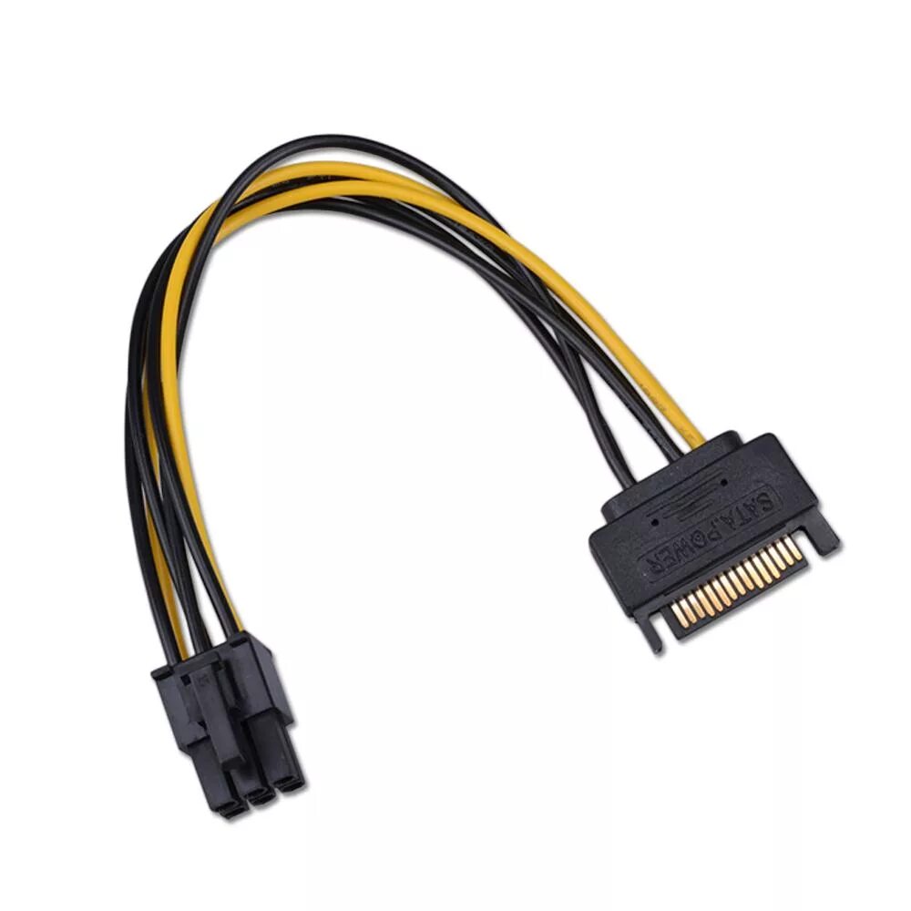 Адаптер Raiser Molex+6-Pin. PCI-E 6 Pin x1 SATA x4. Райзер 16x to 1x; питание 6 Pin. PCIE -SATA кабель райзер.