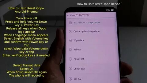 Как сбросить настройки телефон oppo