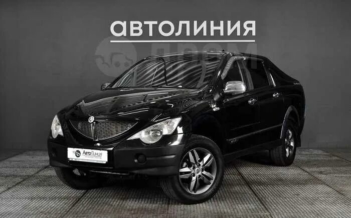 Актион красноярск. Black SSANGYONG White background.