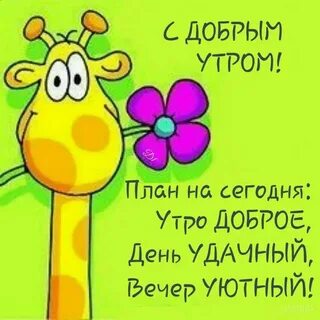 Доброе утро планы на сегодня