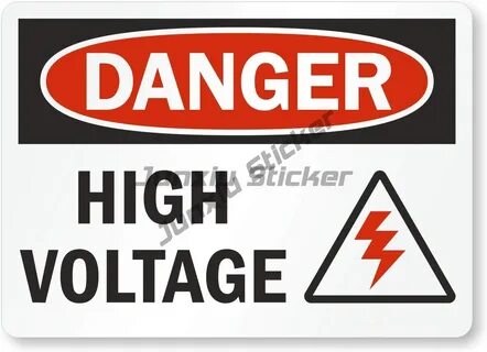 Danger high voltage six