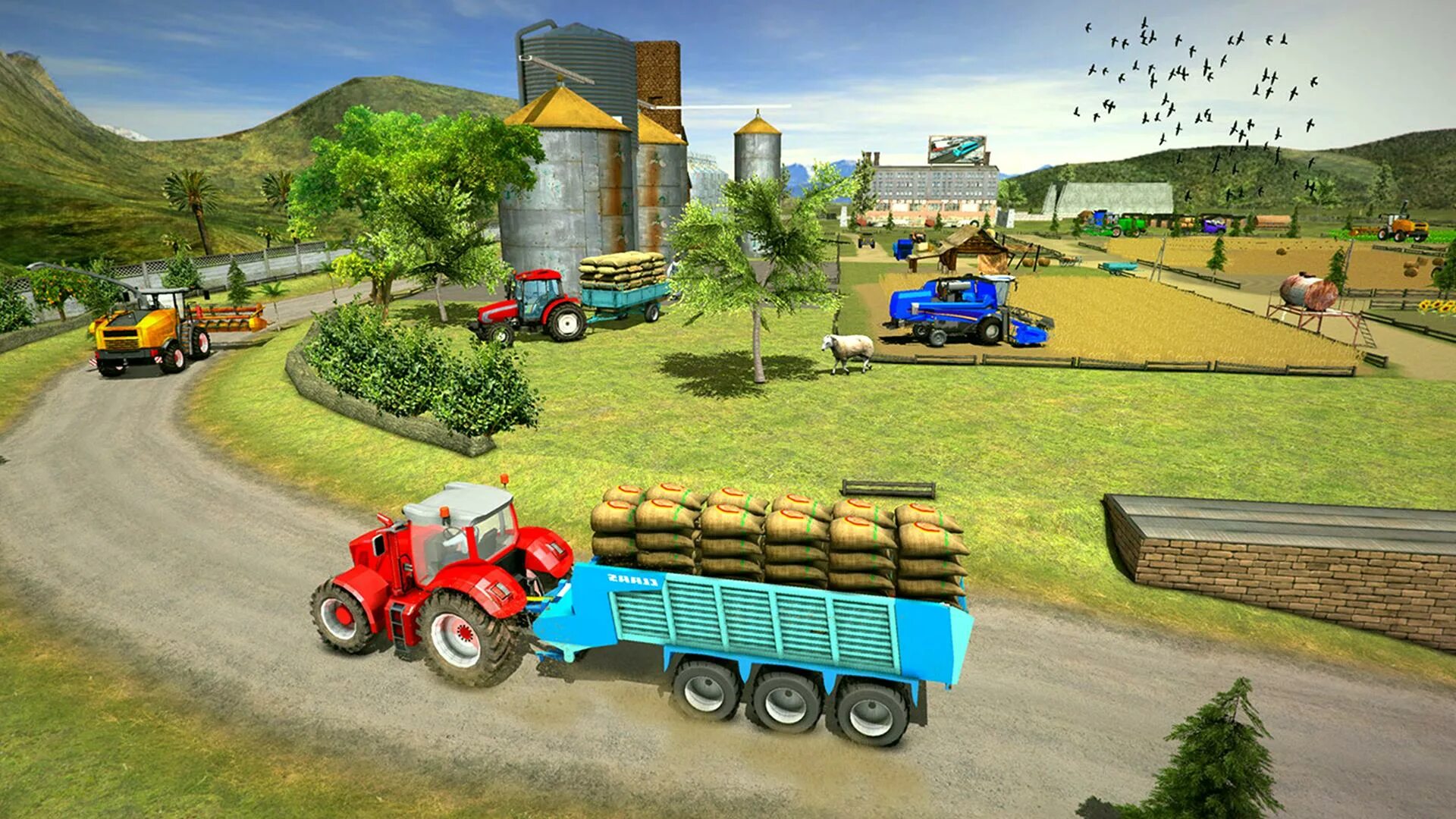 Трактора игры. Гонки на тракторах. Farm Expert 2016 моды. Игра в трактор симулятор 25.