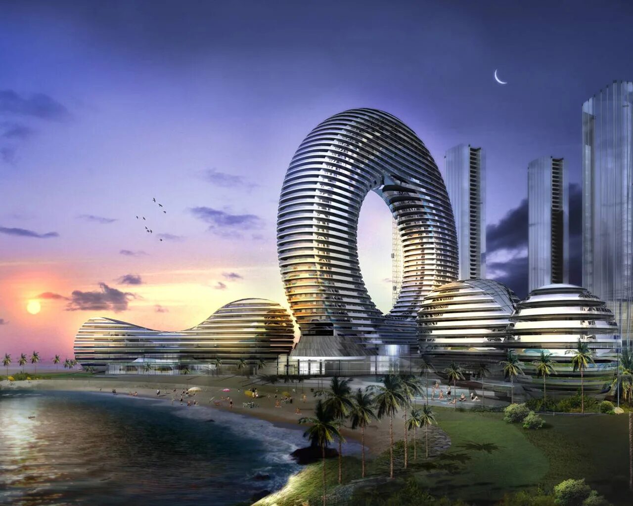 Примерно через 50. Футуристическая архитектура Дубаи небоскрёбы. Дубай Экогород. Eco Futurism архитектура.